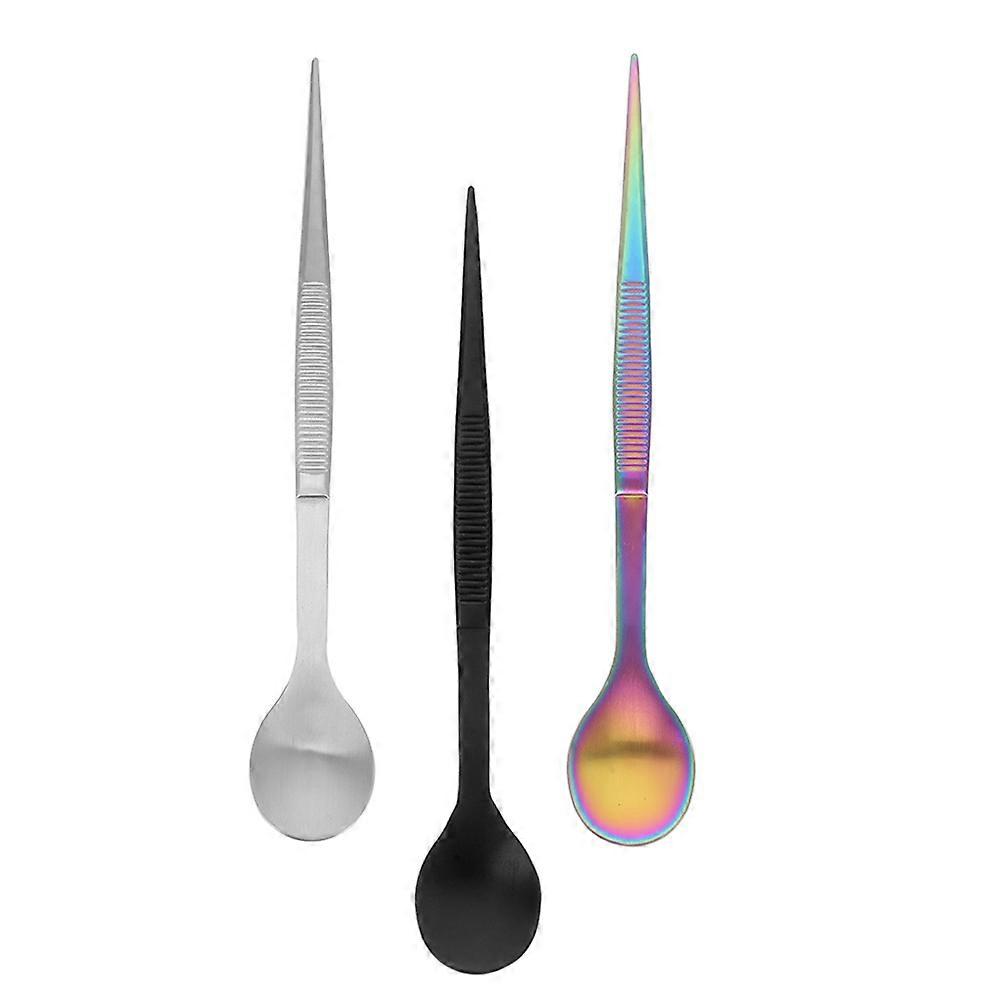 Chef Tasting Spoon Stainless Steel for Flavor Testing Kitchen Use 3Pcs