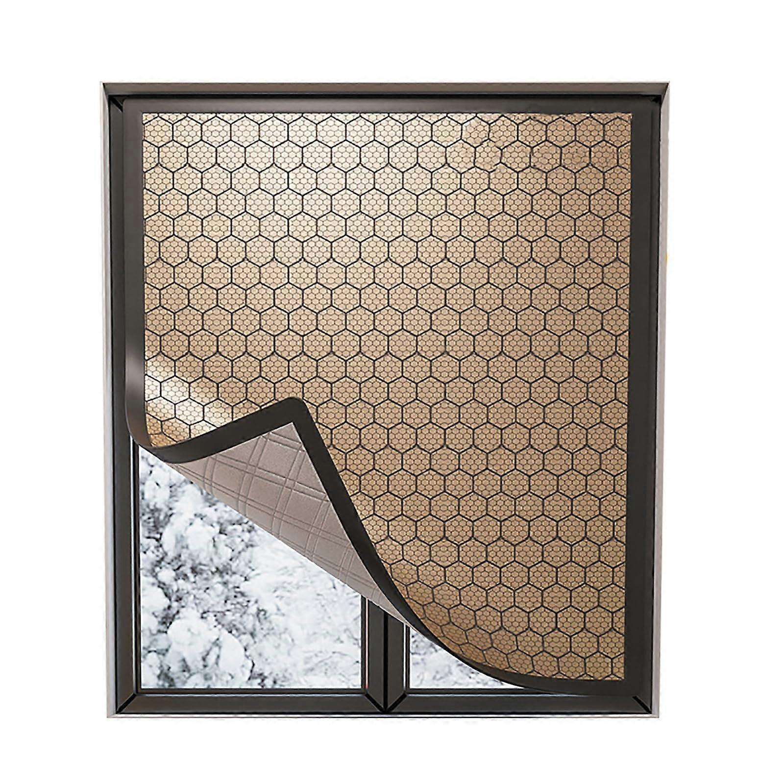 Thermal Window Insulation Curtain with Graphene Layer, Energy Saving Winter Cover 148 x 150 cm