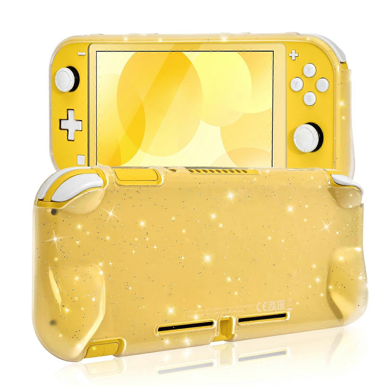 Glitter TPU Case Shockproof Transparent AntiScratch Cover with Precise Cutouts for Nintendo Switch Lite