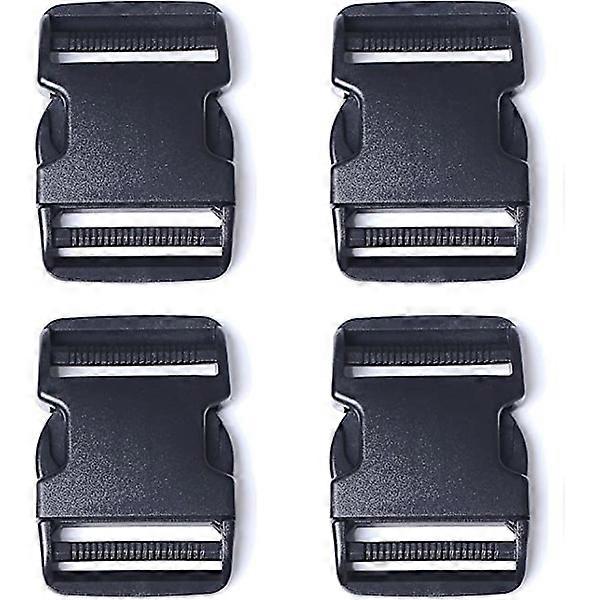 4 plastic buckles (width 25 mm) for quick removal on the side of