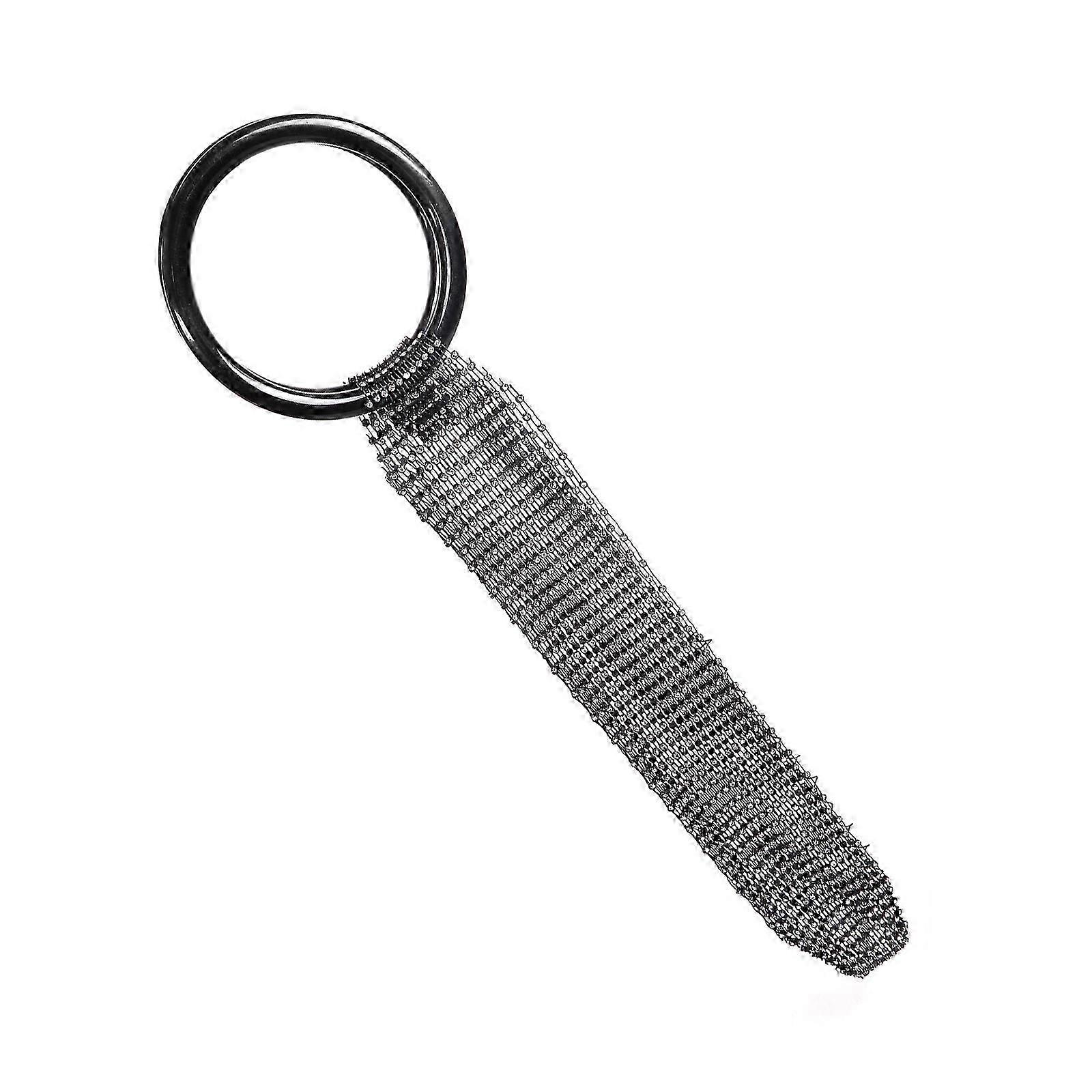 Stylish Rhinestone Handwoven Bag with Spacious Interior for Personal Items