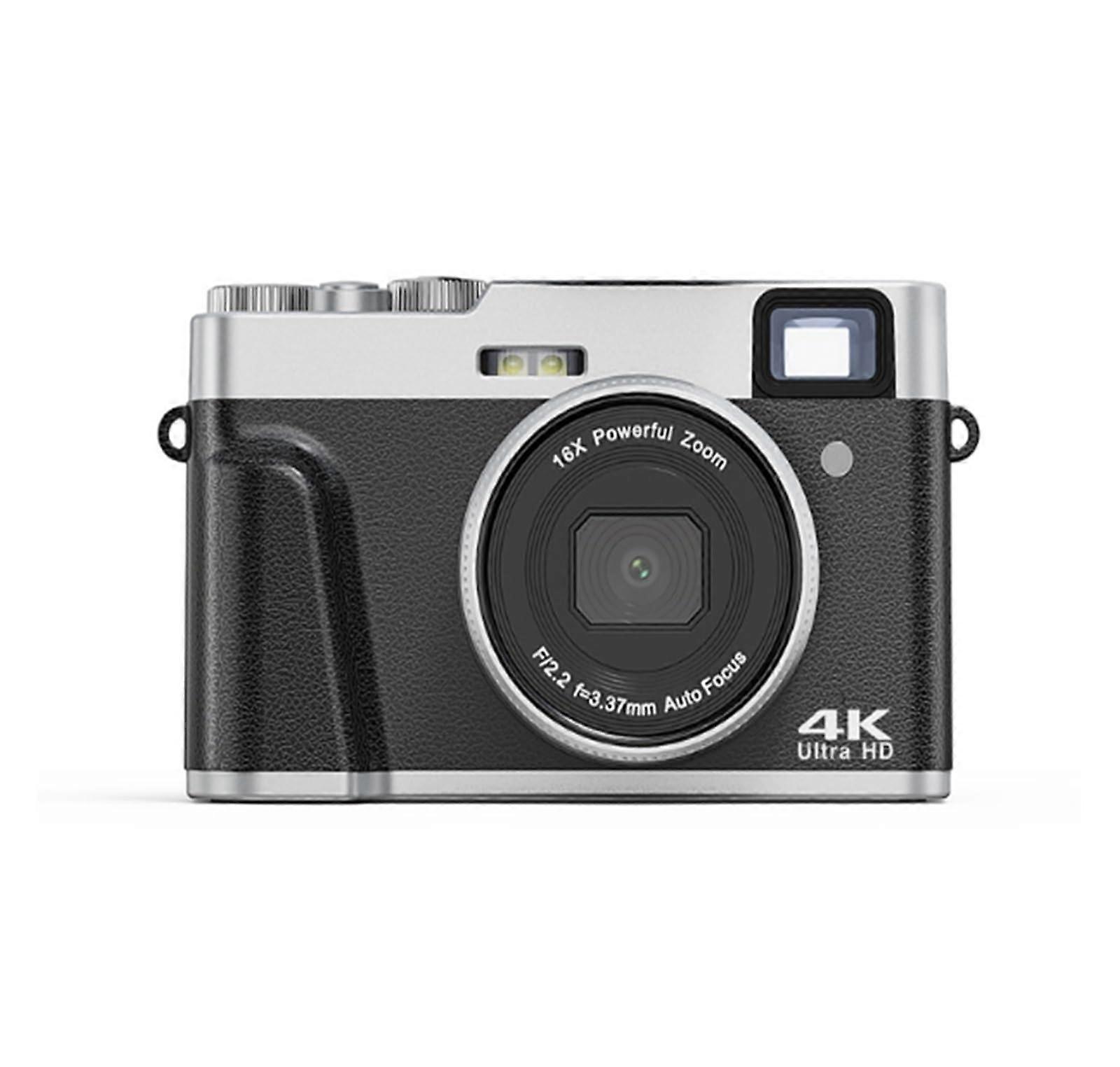 4K Action Camera with 16X Digital Zoom, AntiShake Waterproof Video Camera for Diving and Cycling