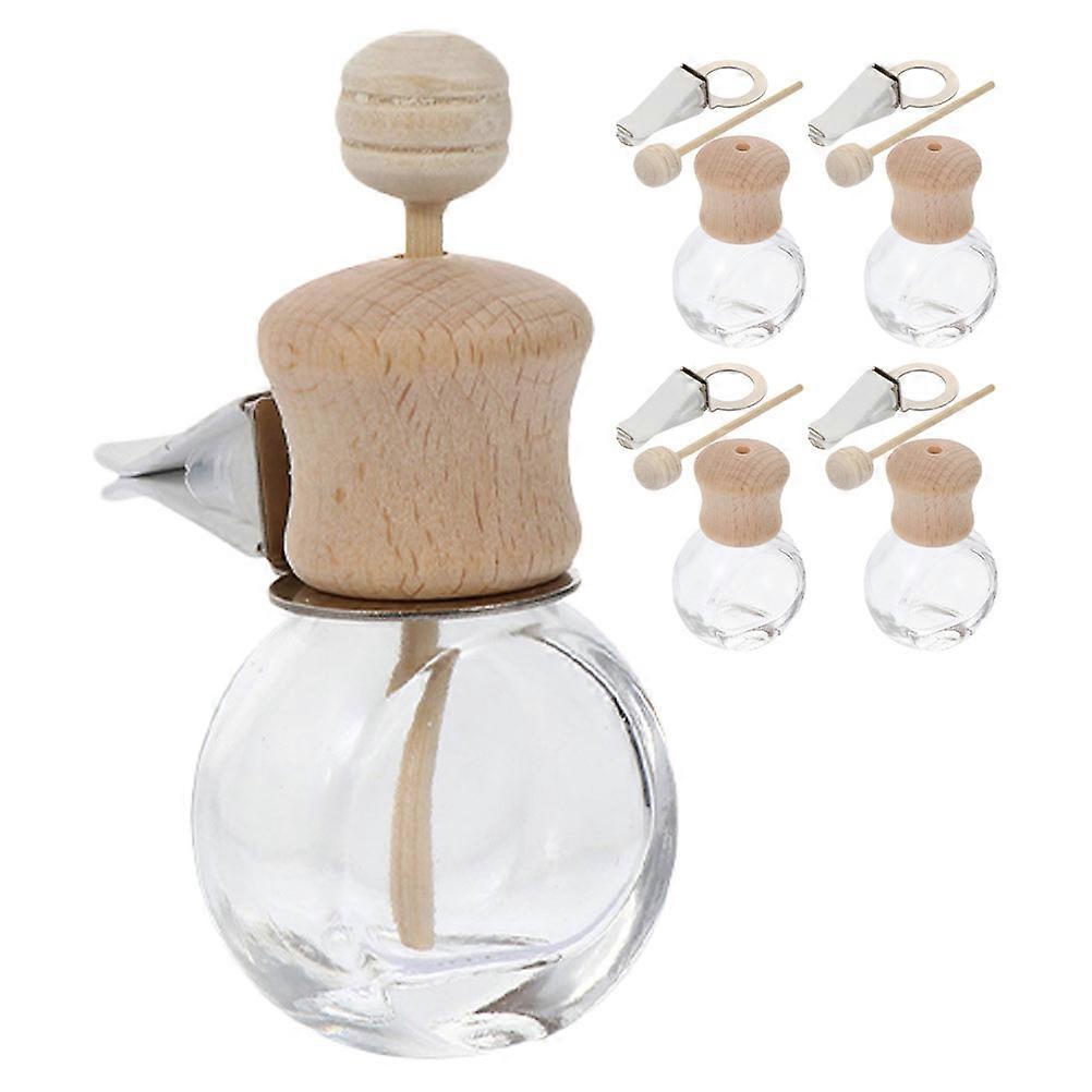 Car Scent Diffuser Bottles with Car Vent Clip for Refillable Use 5Pcs