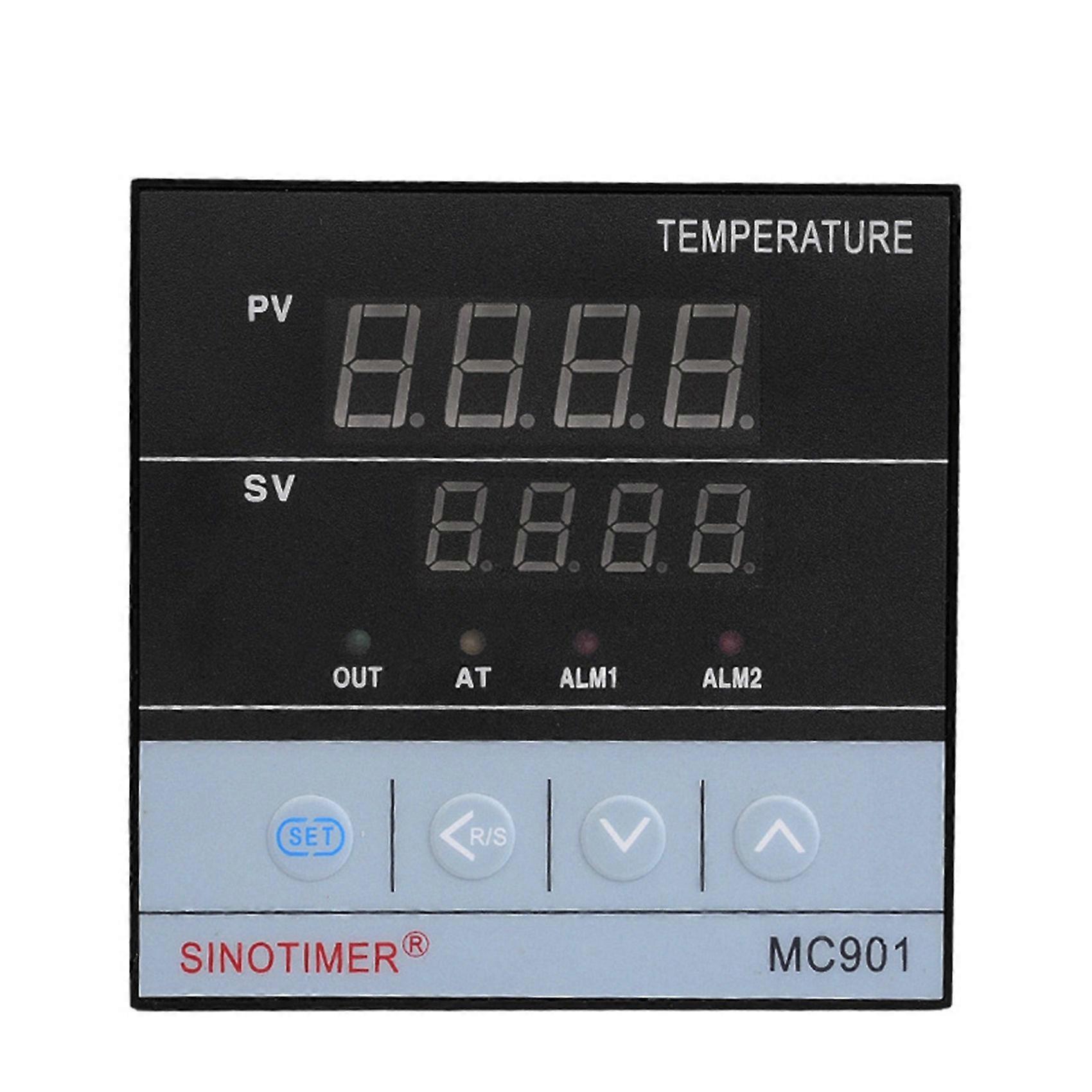 2X SINOTIMER MC901 Digital Waterproof PID Temperature Controller K Type PT100 Sensor Input Relay SSR Output