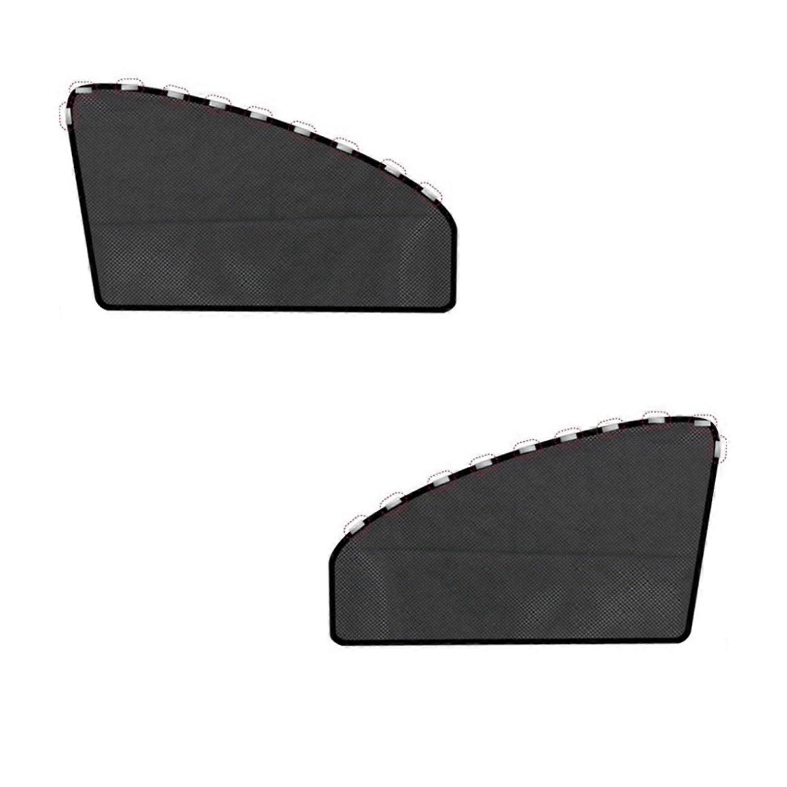 Magnetic Car Sun Shade Front Windows UV Blocking Mesh for Privacy and Cooling 2pcs