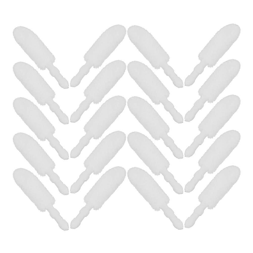 Disposable Lip Brush Heads Replacement for Makeup with 500Pcs White Flocking Brushes