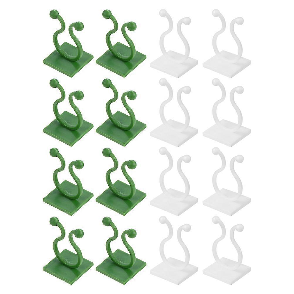 Green Vine Fixing Tools for Plant Support 120Pcs Wall Sticky Hooks