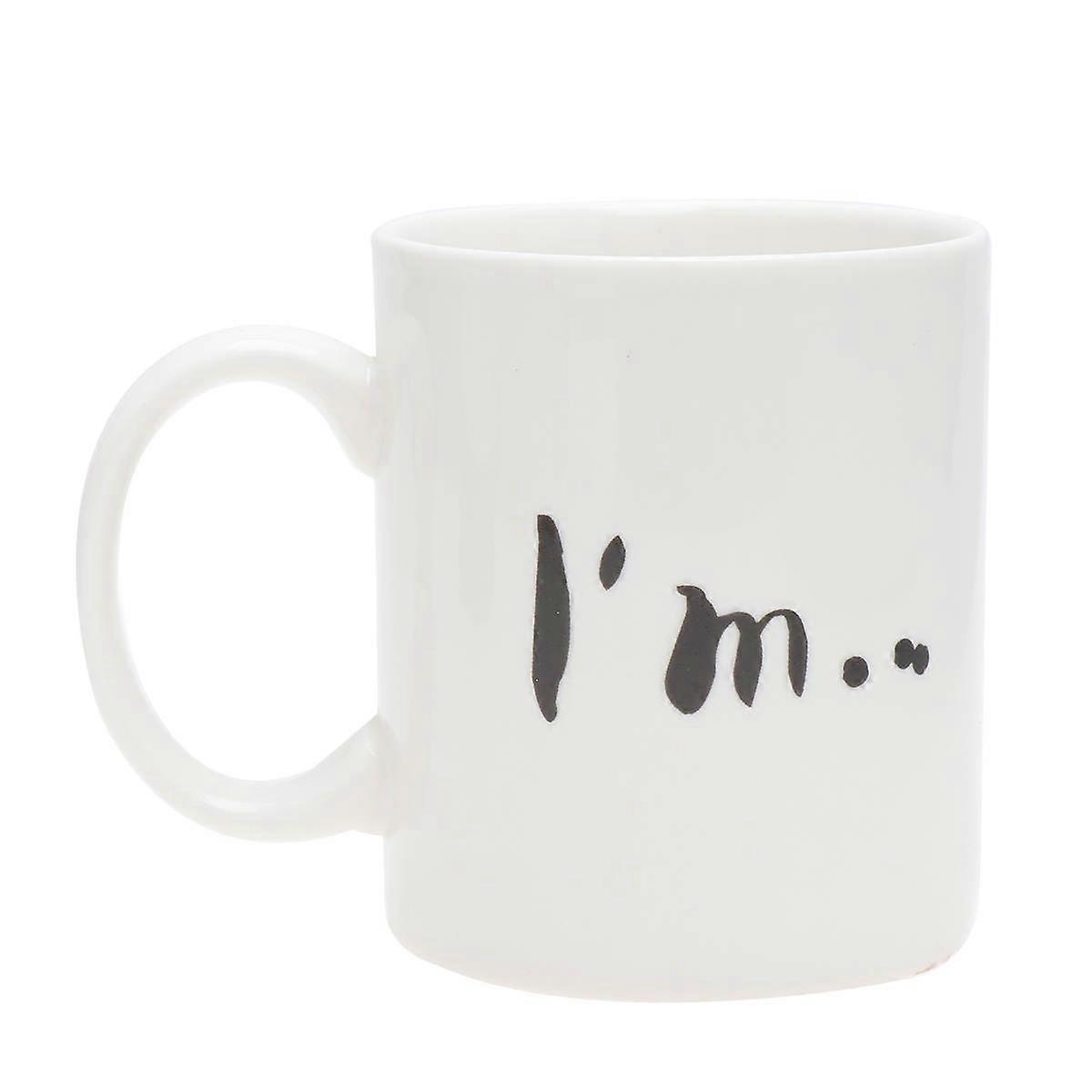 Afternoon Tea Mug White Dog Nose Creative Cup for Drinking 3Pcs