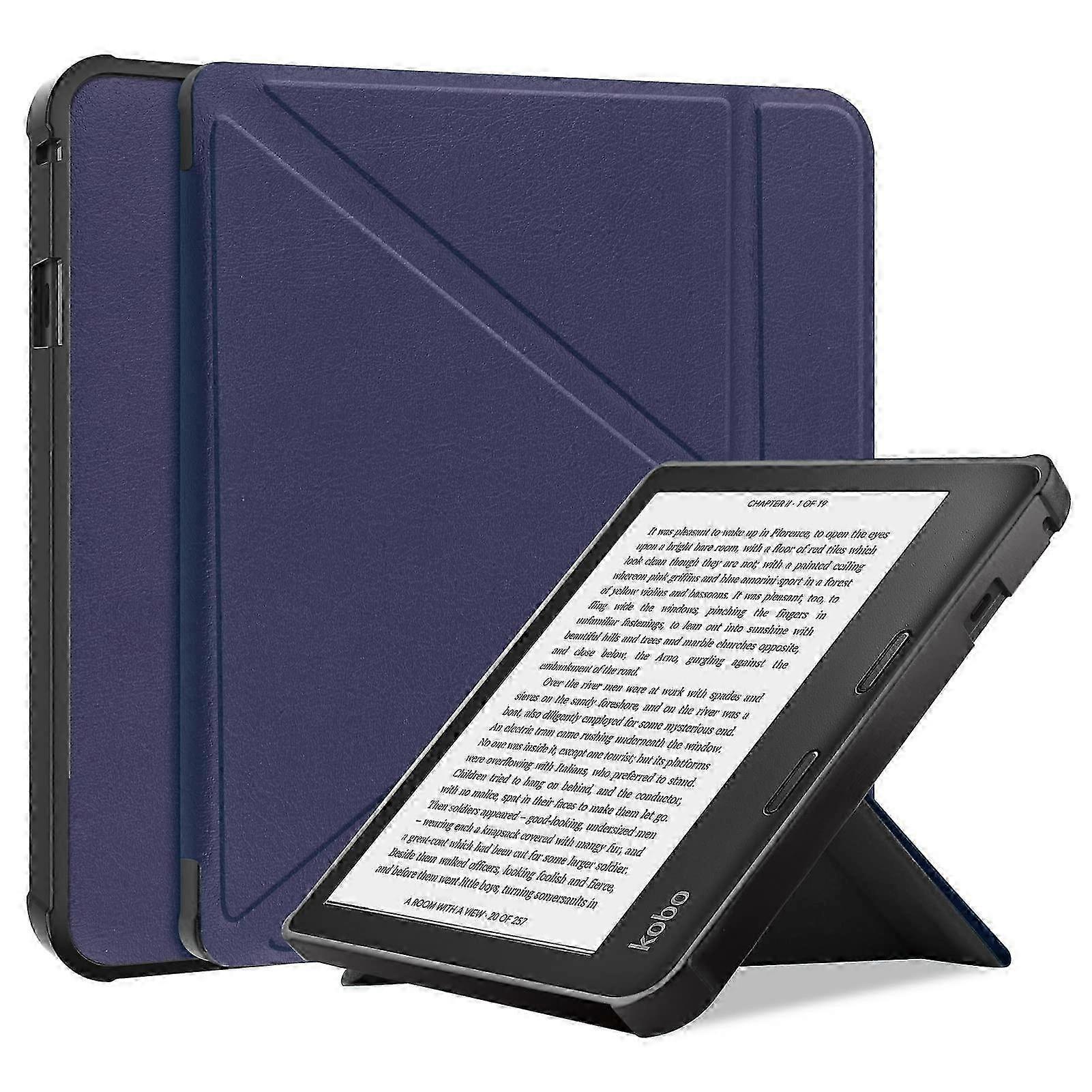2026 Case for Kobo Sage 8 inch E-Reader Released , Soft T Matte Back Cover -Dark Blue
