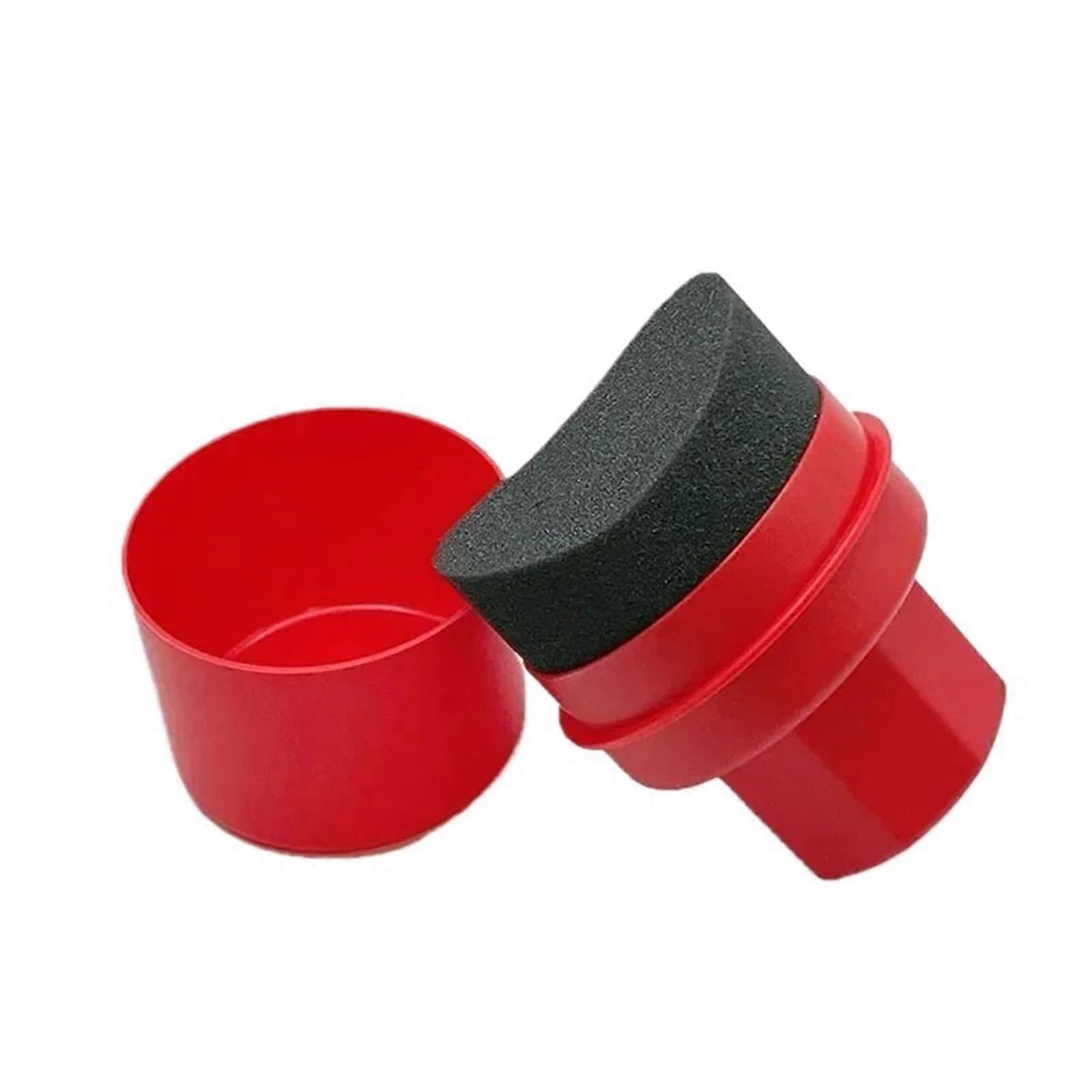 Tire Dressing Applicator Pad with Ergonomic Grip and Protective Lid for Easy Car Waxing