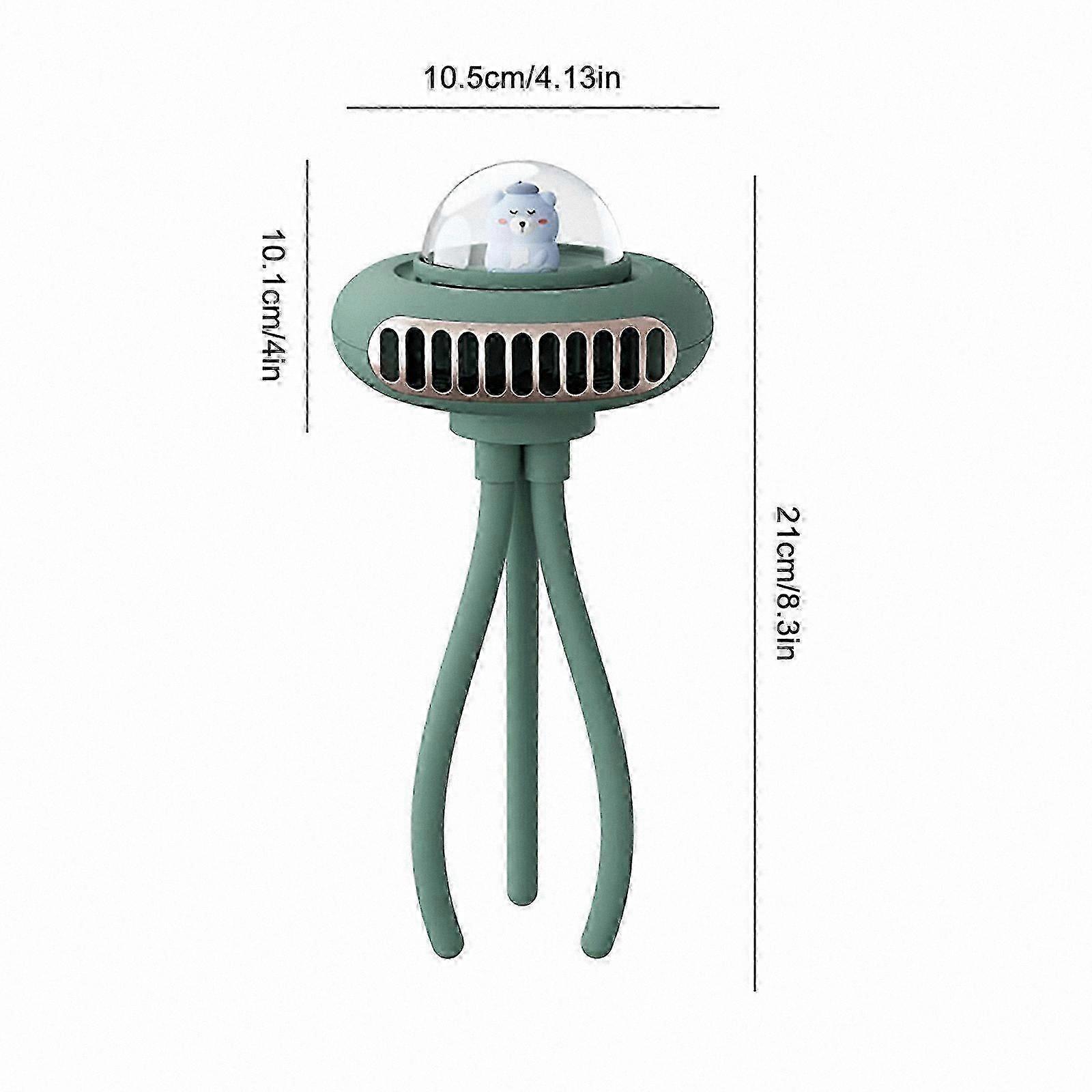 USB Rechargeable Mini Stroller Fan for Kids - Portable Folding Design for Space Capsule Strollers