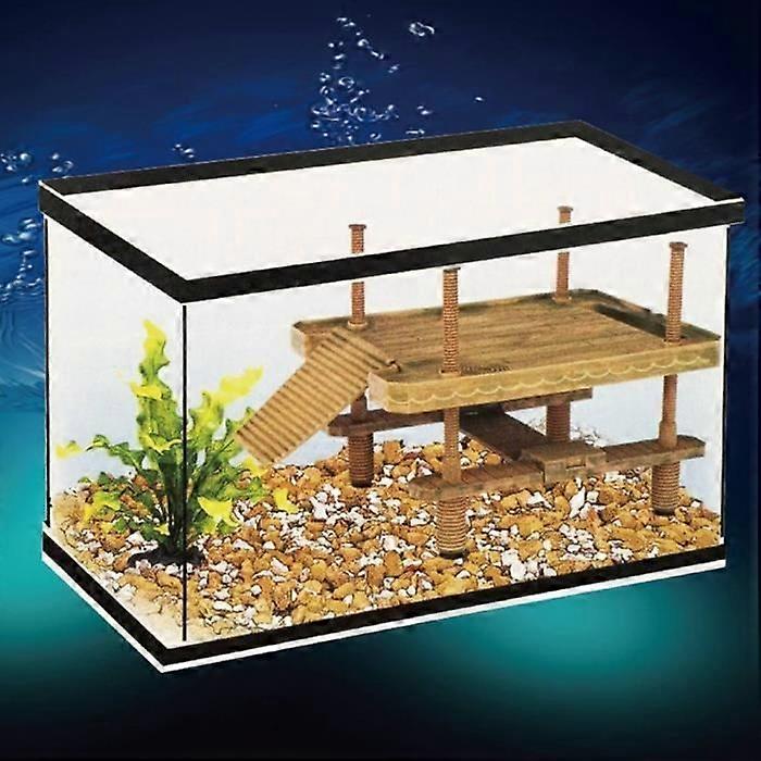 Floating platform for reptiles - Fdit - Turtle - 40.5x28x41 cm - ABS - Suction cup