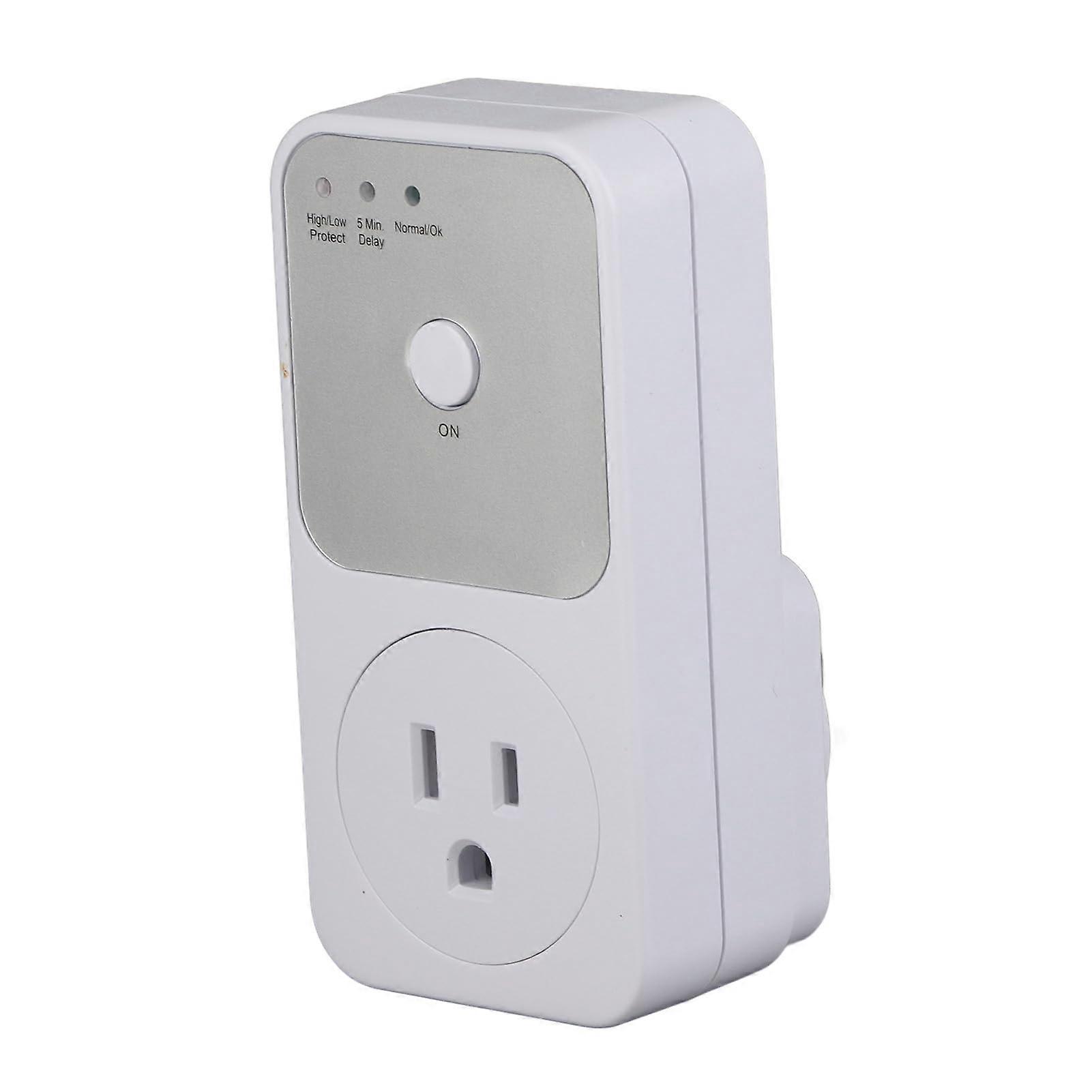 Refrigerator Voltage Protector with Delay Surge Guard 120V US Plug Wide Voltage Range for Home Appliances