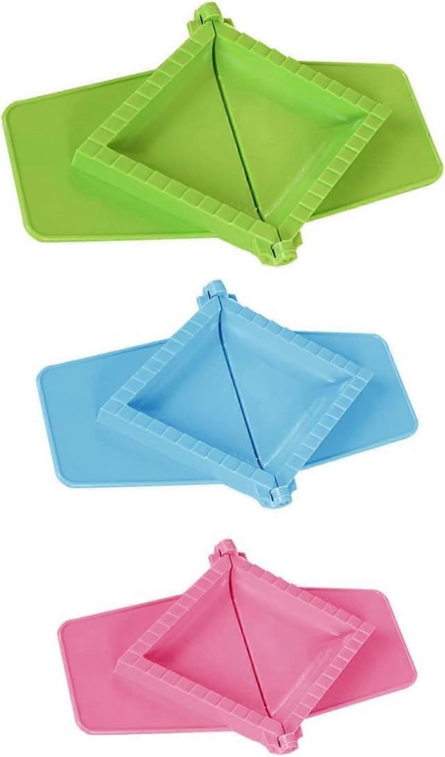 3pcs Dumpling Maker Set with LeakProof Seal, Rectangular Press Molds for Easy Fast Dumpling Making