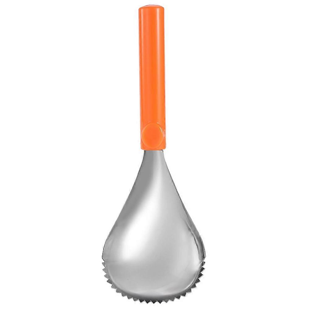 Stainless Steel Pumpkin Scooper and Fruit Corer with Ergonomic Grip, Rust Resistant Orange Tool