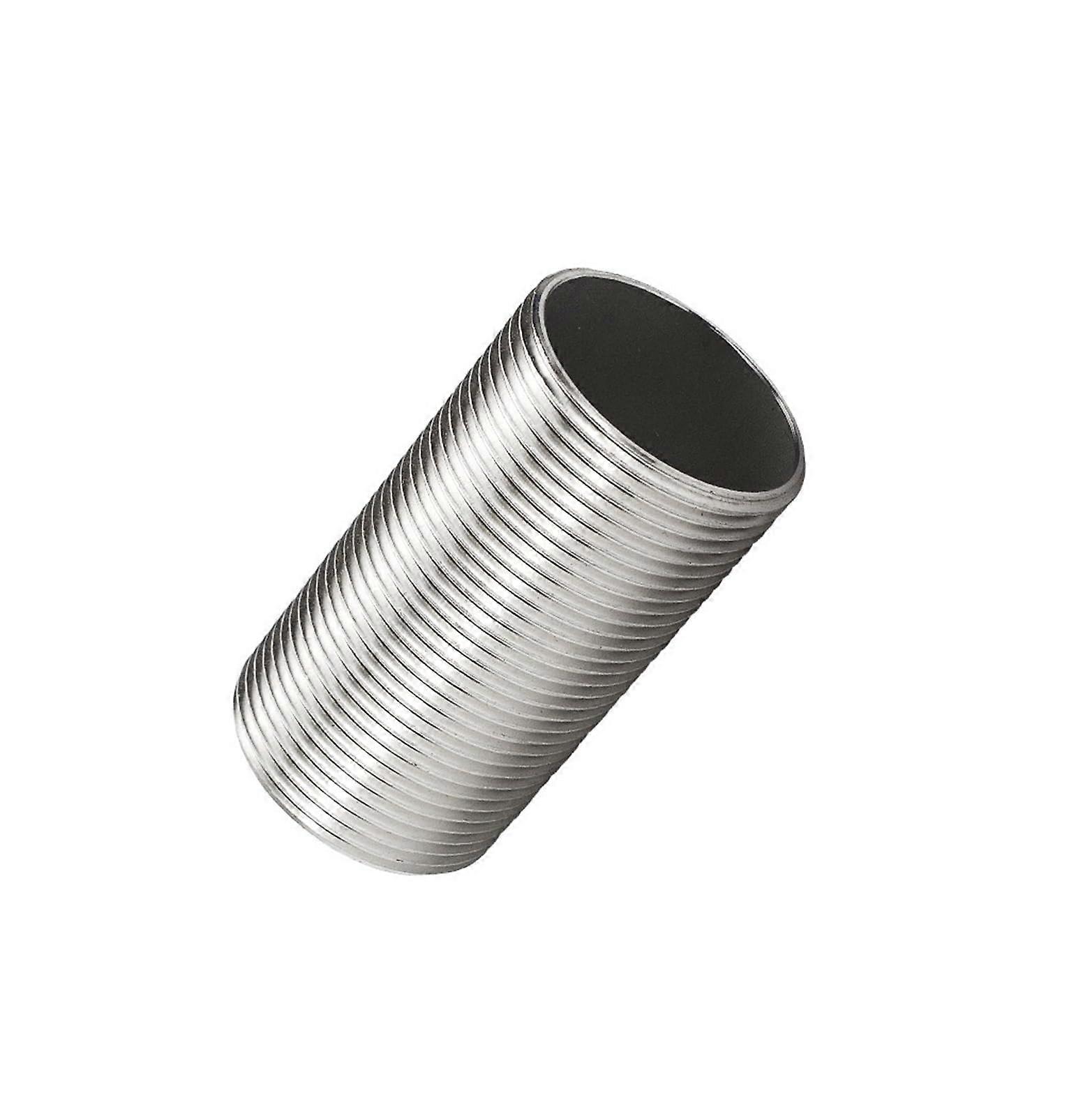 304 Stainless Steel Fully Threaded Pipe Fitting G3/8 Connector 75mm Extended Length