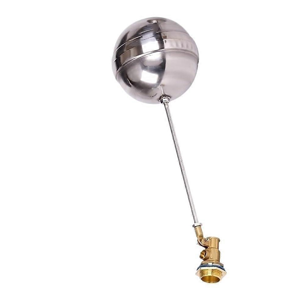 1 Inch Brass Float Valve with Stainless Steel Stem for Water Tank Automatic Flow Control