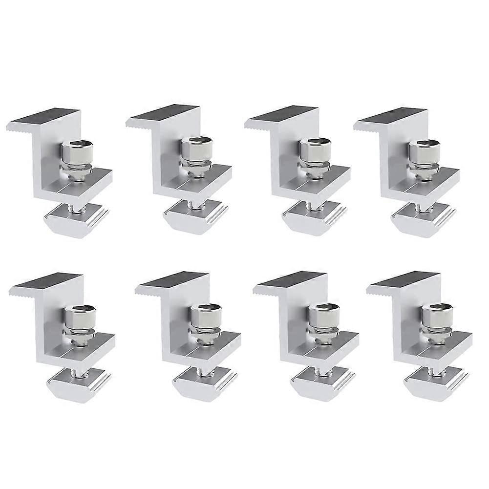 8pcs 30mm Adjustable Solar Panel Roof Mounting Brackets for RV Camping Trapezoidal Sheet