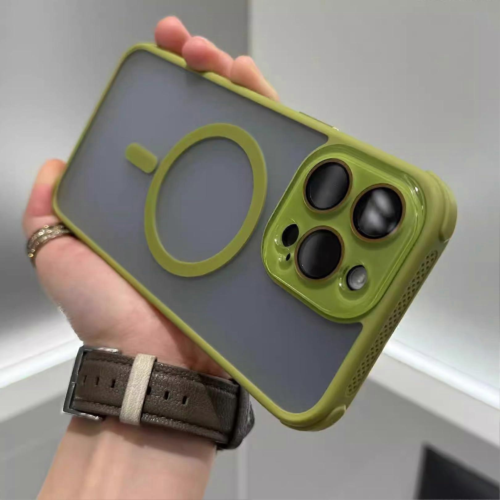 ShockAbsorbing Edge, Slim Design, Wireless Charging Compatible Case for iPhone 15 Pro Max and MagSafe