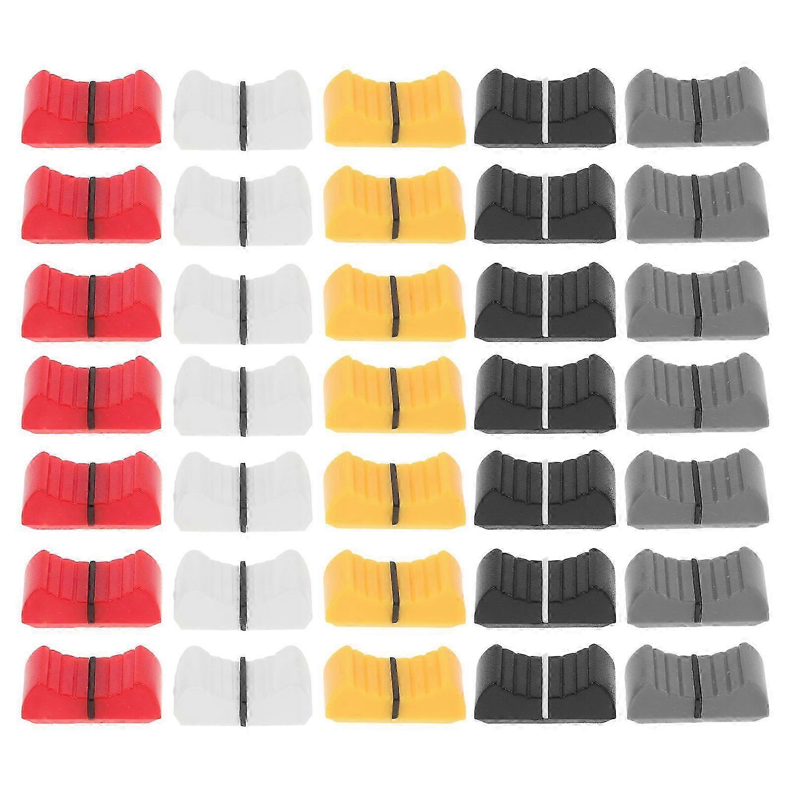 50pcs Console Mixer Slider Fader Knobs Replacement for Potentiometer Mixing Console