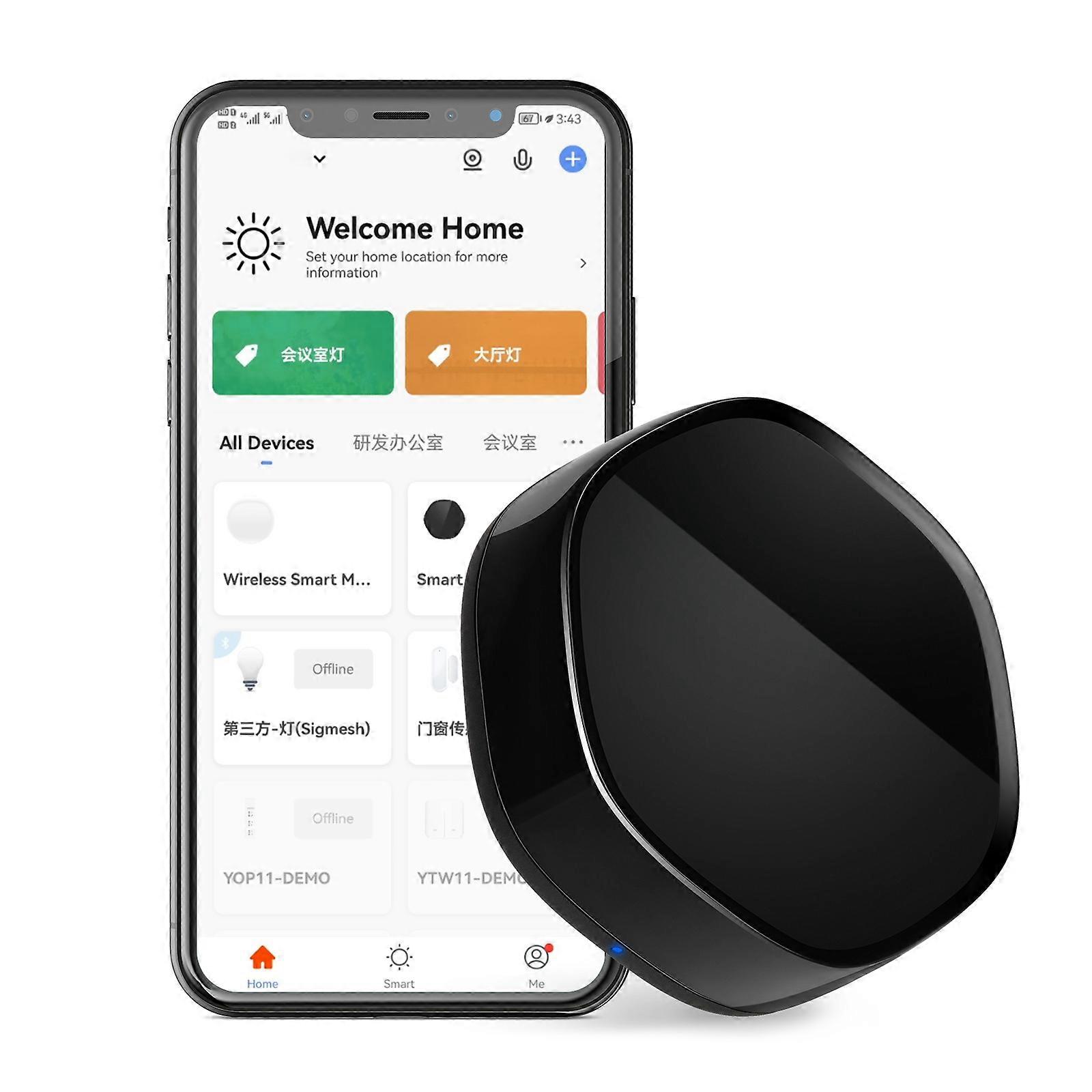 YZG14 Smart IR Remote Control WiFi Zigbee Bluetooth-compatible Mesh Multi-Protocol Gateway