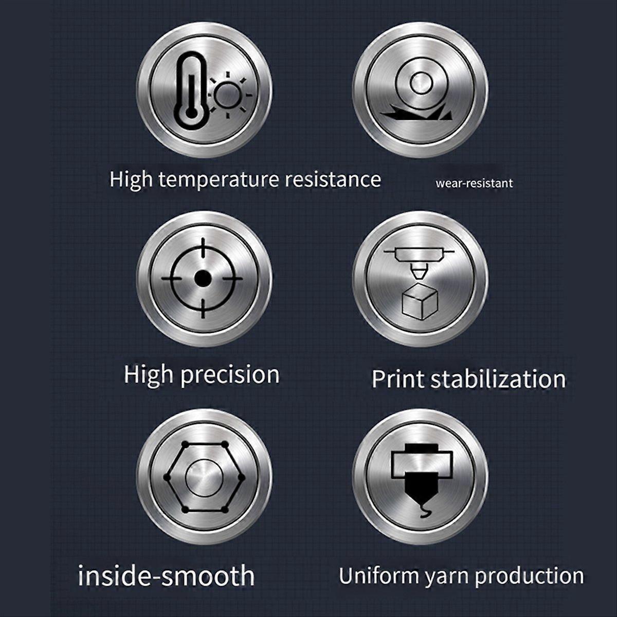 5PCS for Neptune 4Plus/4Max -Zr-Cu Nozzle 1.0mm
