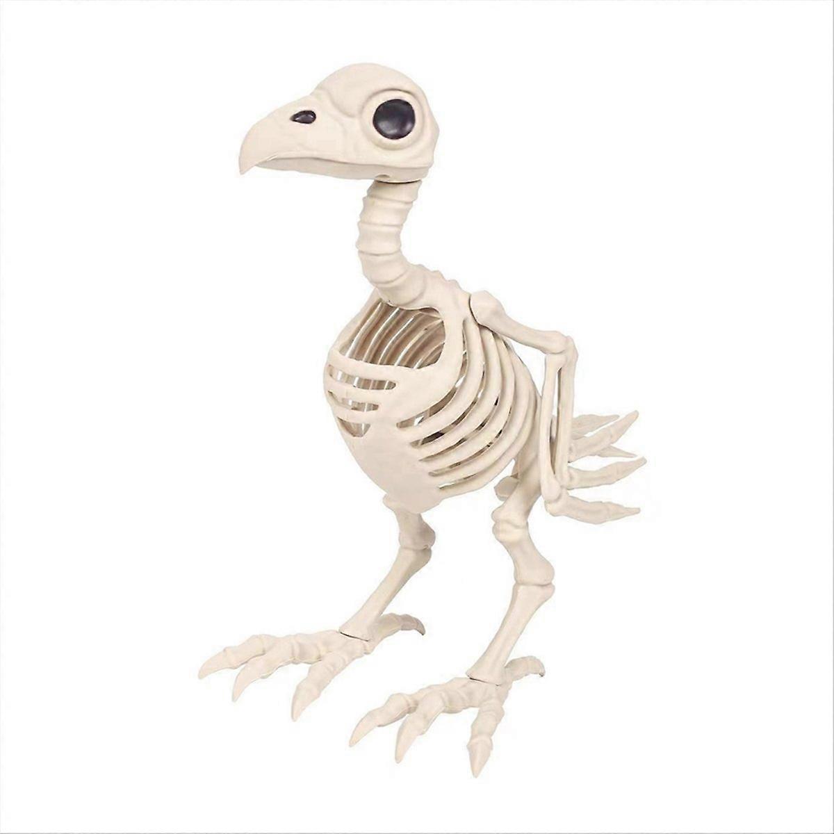 Skeleton Bird Halloween Decorations - Posable Skeleton Animals