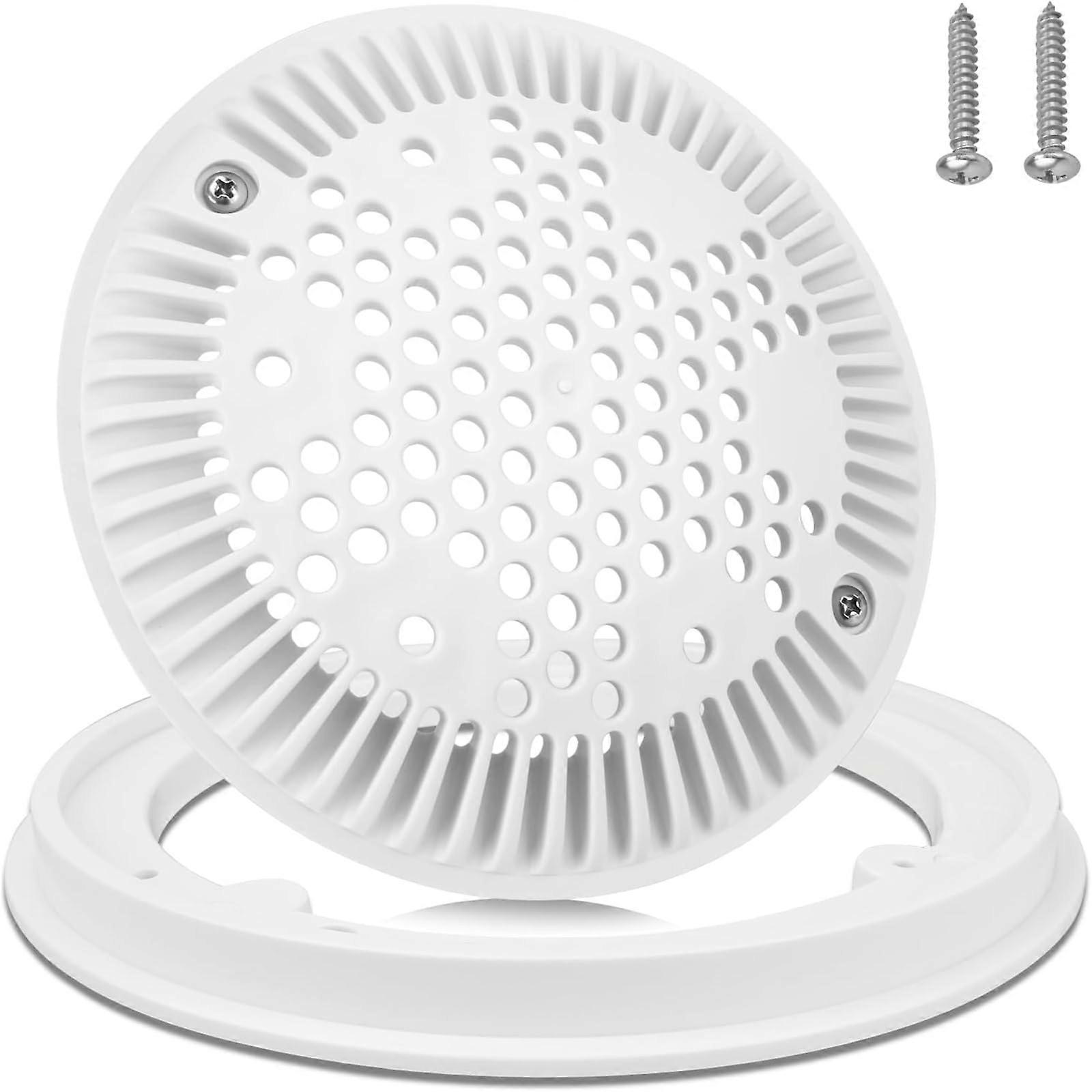 8 Inch Round Pool Drain Cover Replacement for Inground Pools, CorrosionResistant Debris Blocking Design