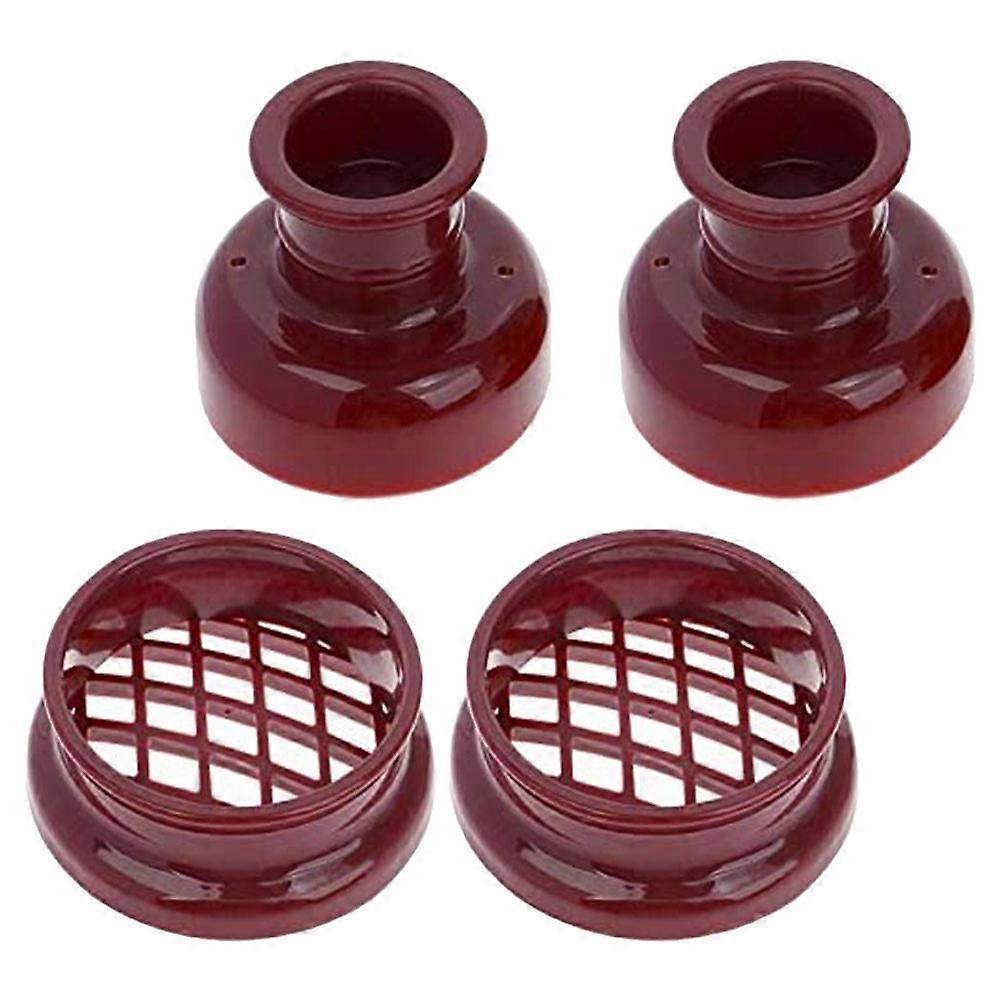 4Pcs Donut Mold for Cake Baking Multi-Function Brown Round Mold