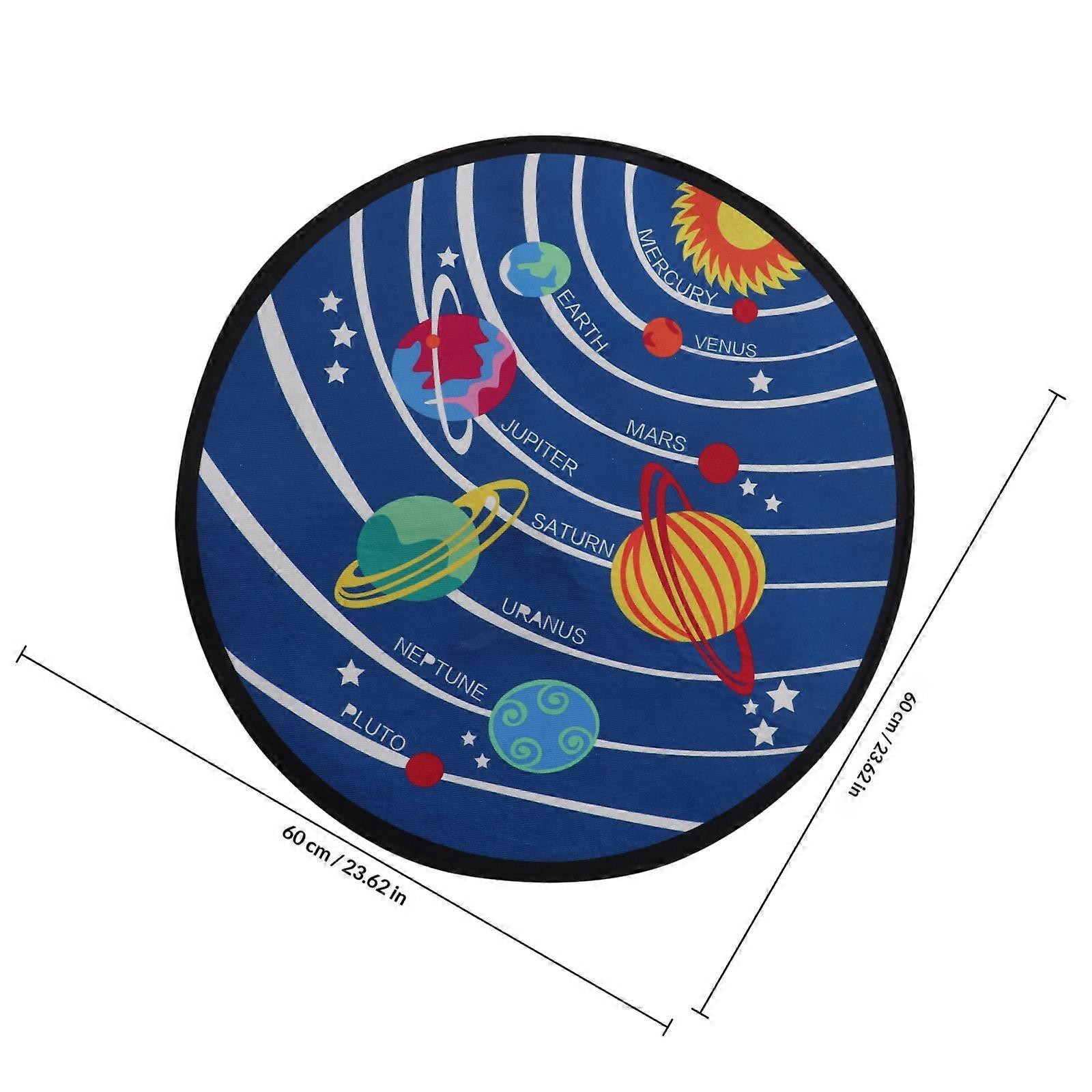 Cartoon Pattern Floor Mat Round Shape Bedroom 1Pcs