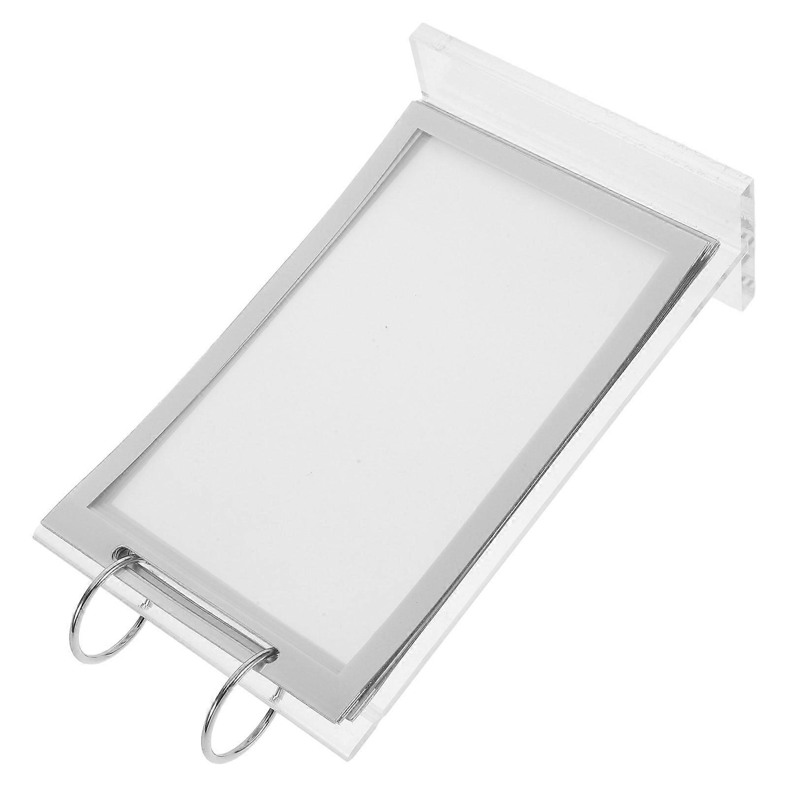 Acrylic Multi-Page Flip Sign Holder for Tabletop Display with 5Pcs Set