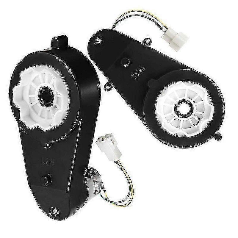 24V Kids Ride on Car Gearbox 24V 40000RPM Motor 2Pcs Electric Motor Gearbox Motorcycles High Speed Black