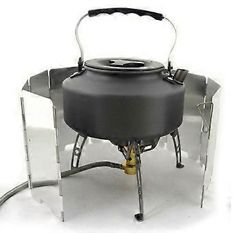 Folding Camp Burner Plates Stove Windscreen Lightweight Aluminum Camping for Outdoor Adventures