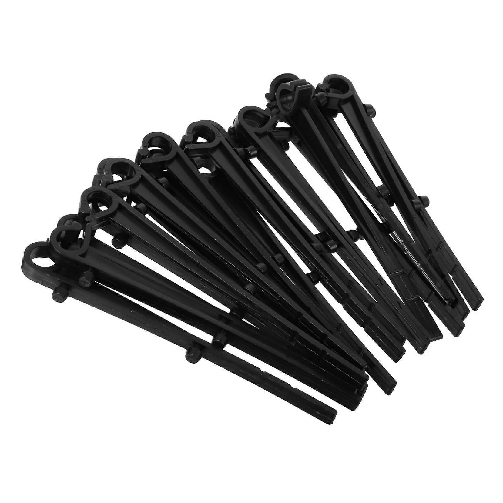 20 Pack Black Plastic Gutter Guard Clips and Fasteners for Secure Attachment Easy Install Low Profile