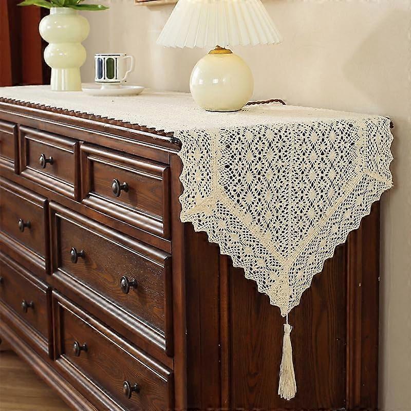 Macrame Long Table Runner Crochet Table Runners Rustic Farmhouse Table Decoration