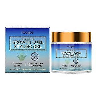 Hoegoa Curly Hair-Styling Gel Moisturizing Curly Hair Stereotype Modeling Fluffy Natural Refreshing Hair Care Gel