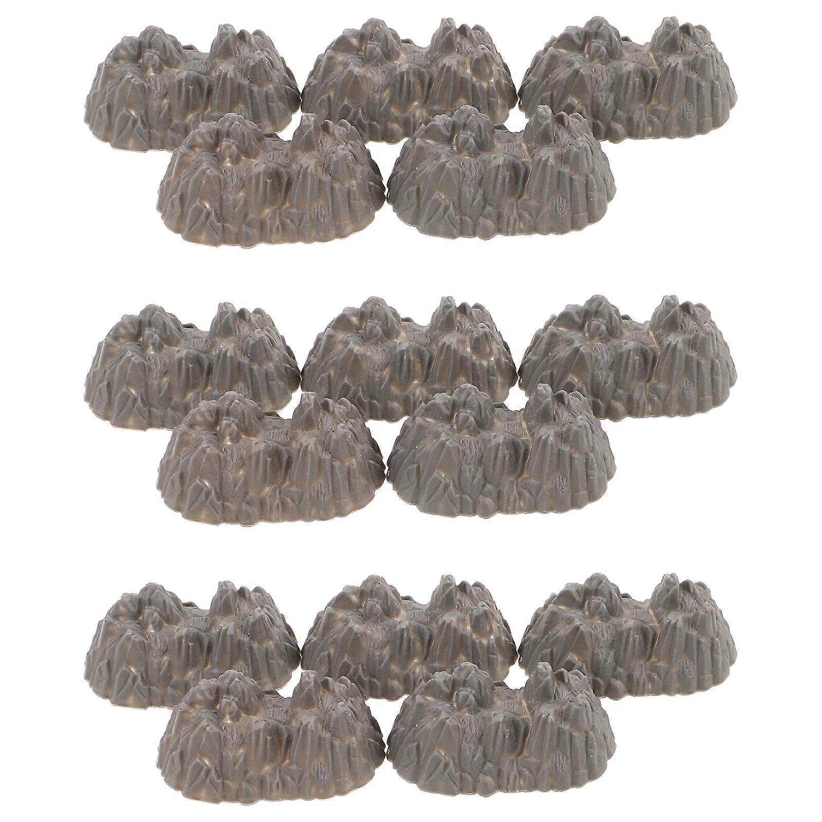 Simulation Small Stone Decorations Miniature Plastic Rocks for Decor 100Pcs