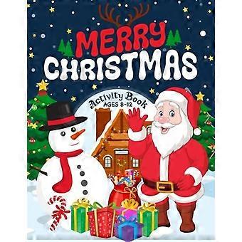 God Jul-aktivitetsbok för barn i åldrarna 8-12 Roliga julaktiviteter och målarbilder för 8-12-åriga flickor och pojkar, Hitta skillnaderna.