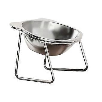 Tilted Dog Bowl - Ergonomic Eating Angle - for Neck Spine Care - Split Easy Clean Holder