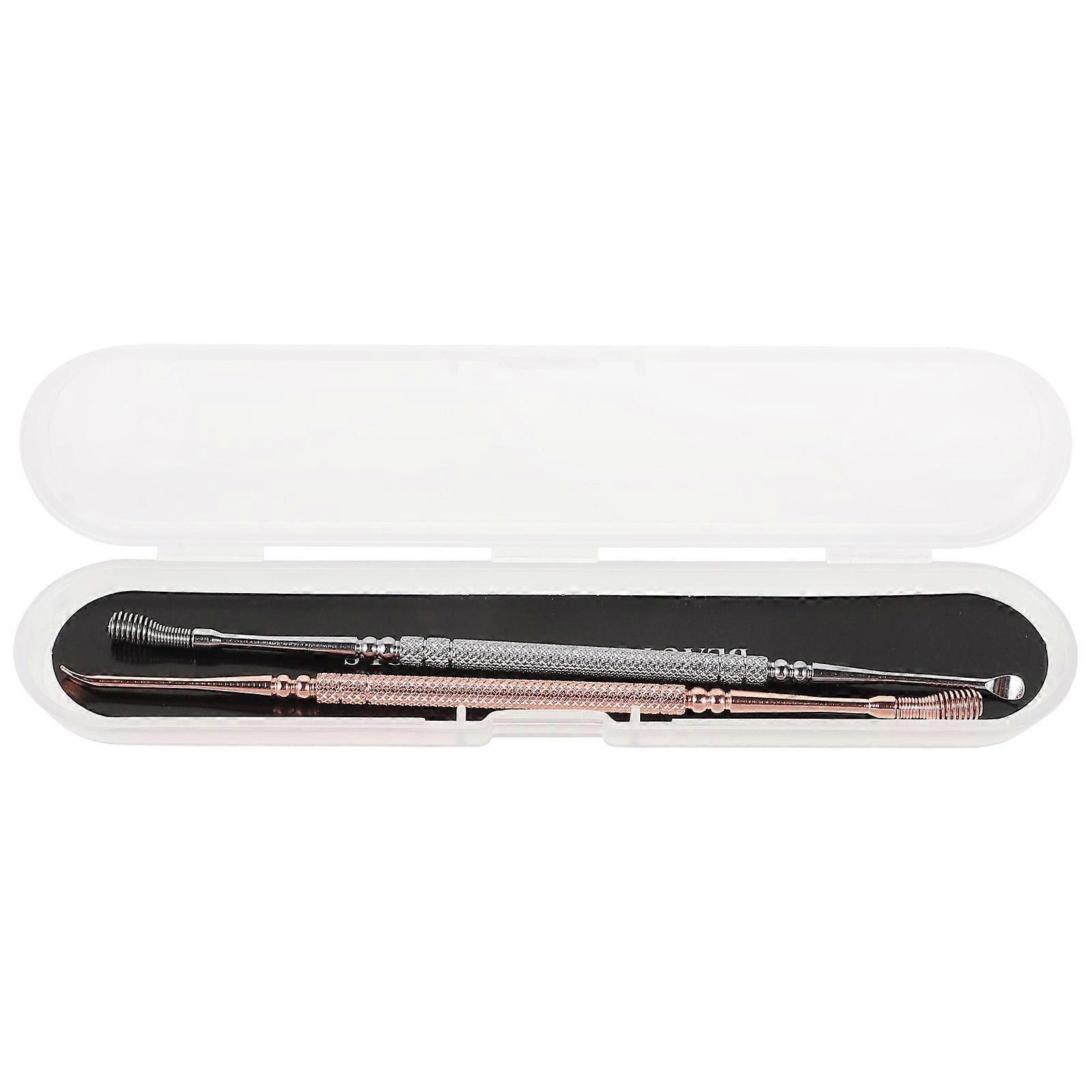 Ergonomic Double Head Spring Ear Pick for Practical Ear Cleaning 1Set