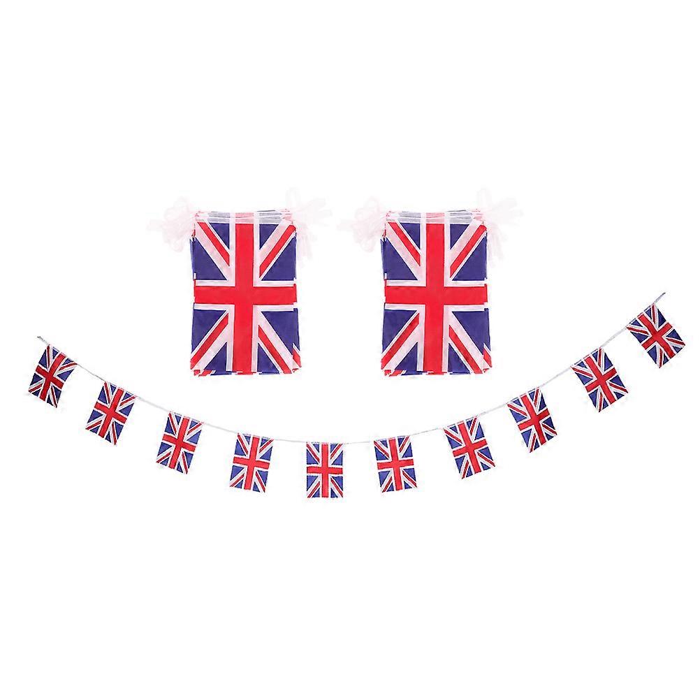 British Banner String Great Britain Flag for Decoration 12 Strings Durable Polyester