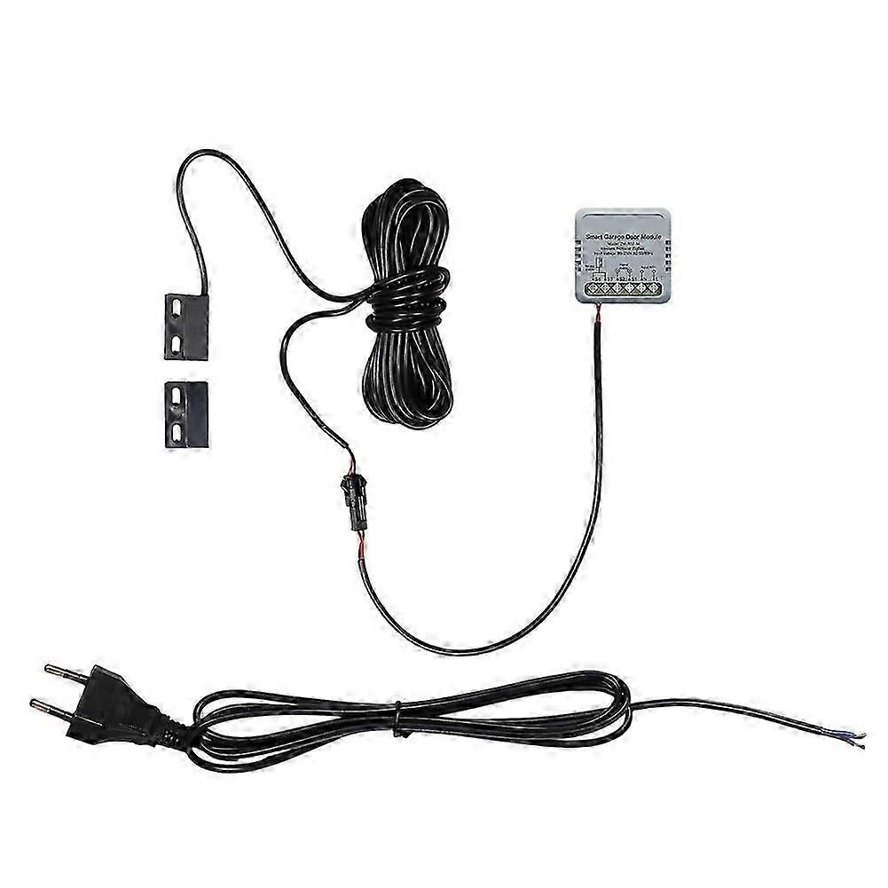 Zigbee Smart Garage Door Controller Module, APP Remote Control, Voice Control Compatible with Home Assistant, EU Plug, 90-250V  fdq