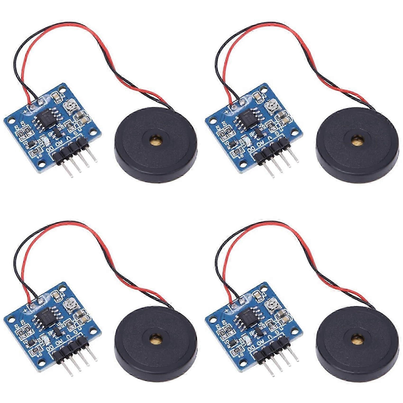 4PCS Piezoelectric Vibration Tapping Sensor Module Vibration Switch Module Mini Vibration Motors Mini Vibrating Motor