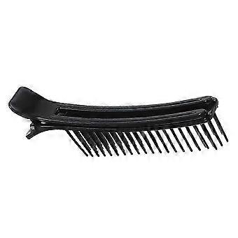 Haarkam met clip, rechthoekig, voor thuisgebruik en in de salon, 5,58 x 0,90 x 1,18 inch, duurzaam plastic, 1 set