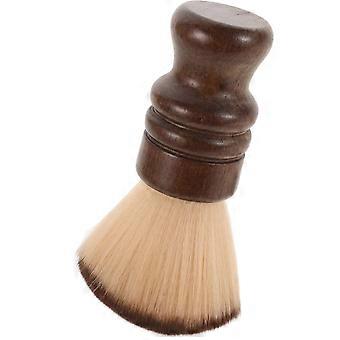 Barber Neck Brush Hair Cutting Brush for Hair Cleaning Coffee Color