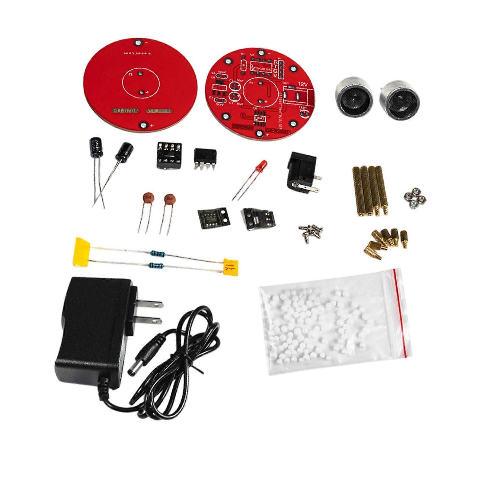 Fun Physics Learning Tool DIY Ultrasonic Floating Device With Guide Manual for Students Physics Experiment Multicolor