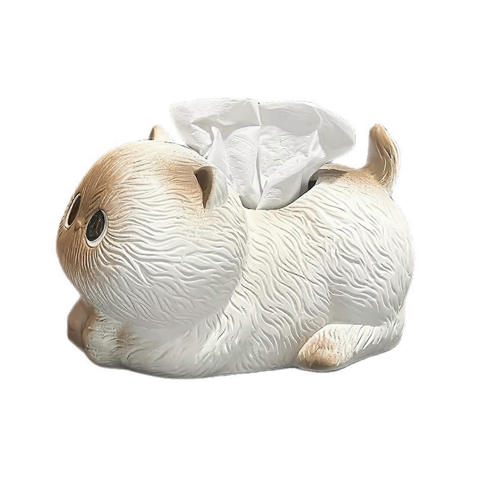 Tissue Box Cover - Cute Sculpture & Practical - for Office & Dining Table