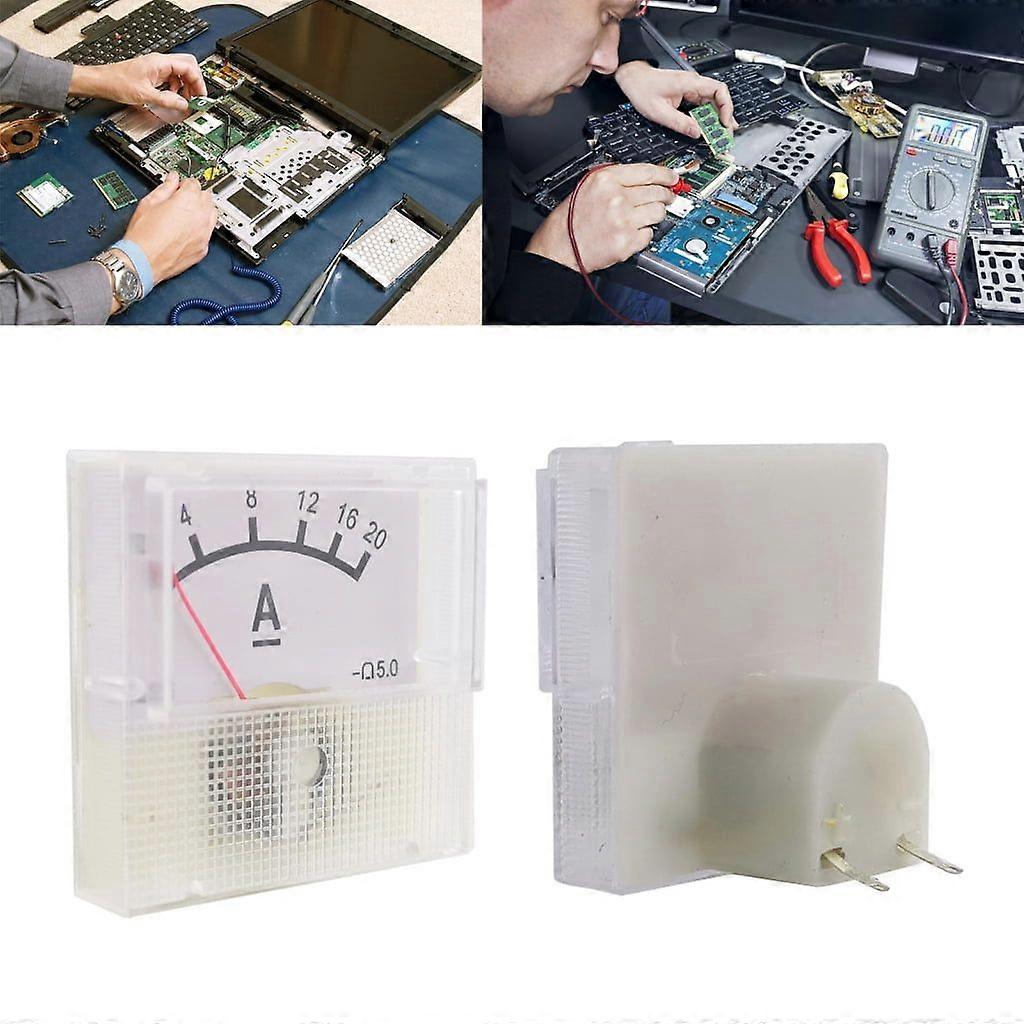 Ammeter 0-20A Analog Current Meter Panel Mechanical Pointers Type 4/8/12/16/20A