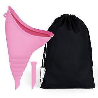 Imbuto orinatoio in silicone per donne, portatile, privato, con tubo di prolunga, morsetto e f