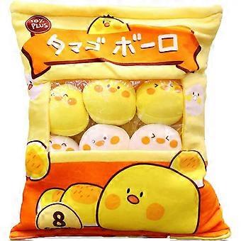 Liangnv Saco Fofo de Bonecos de Animais de Pelúcia Pinguim Urso Coelho Gato Almofada de Pelúcia Brinquedos Macios Animais de Pelúcia Almofada de Lançamento Presentes Criativos Decoração de Quarto (Ch